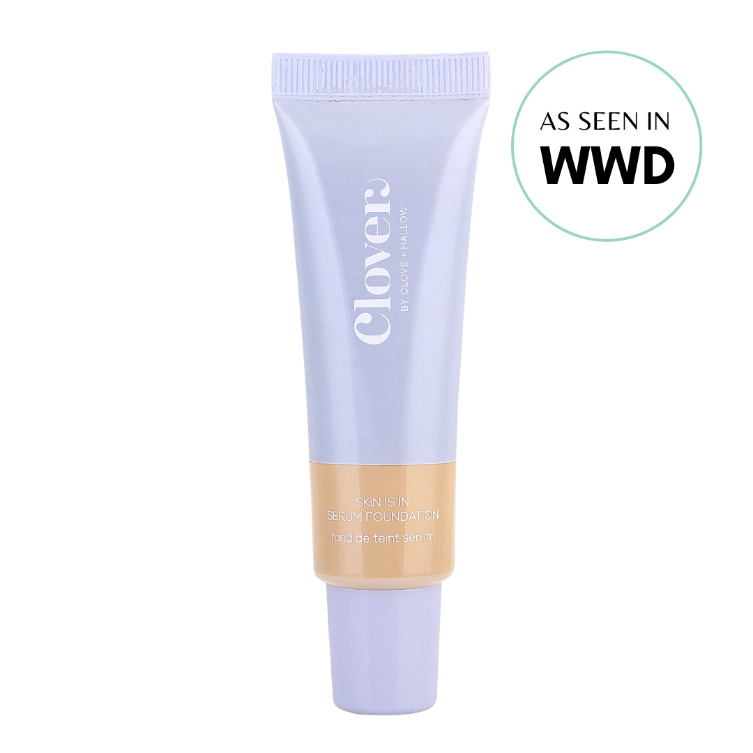 Clover by Clove + Hallow Face 04 - Light skin with neutral undertones Skin Is In Serum Foundation Affordable Vegan Serum Foundation | Skin Is In Foundation