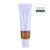 Clover by Clove + Hallow Face 11 - Dark skin with golden-neutral undertones Skin Is In Serum Foundation Affordable Vegan Serum Foundation | Skin Is In Foundation