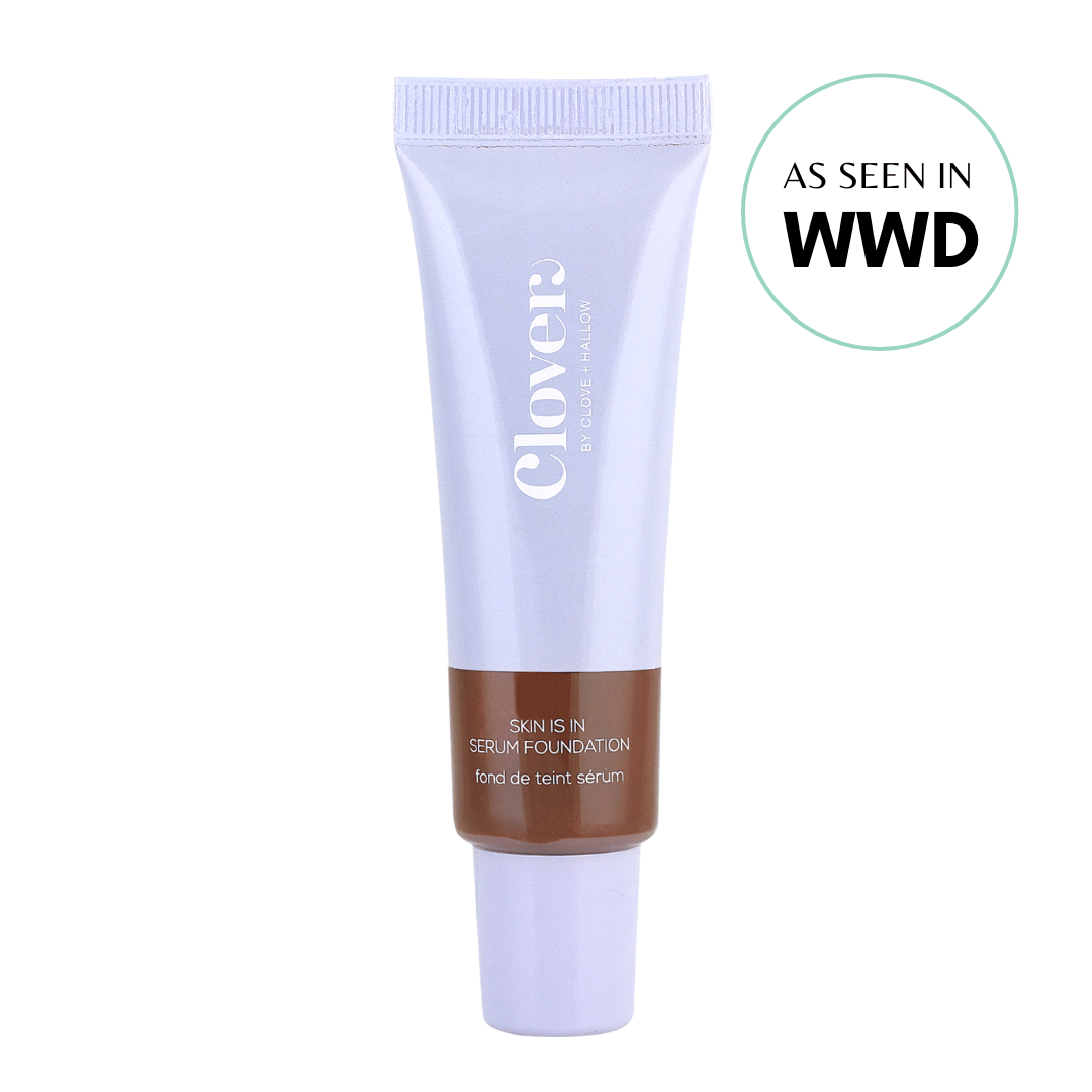 Clover by Clove + Hallow Face 13 - Deep skin with red undertones Skin Is In Serum Foundation Affordable Vegan Serum Foundation | Skin Is In Foundation