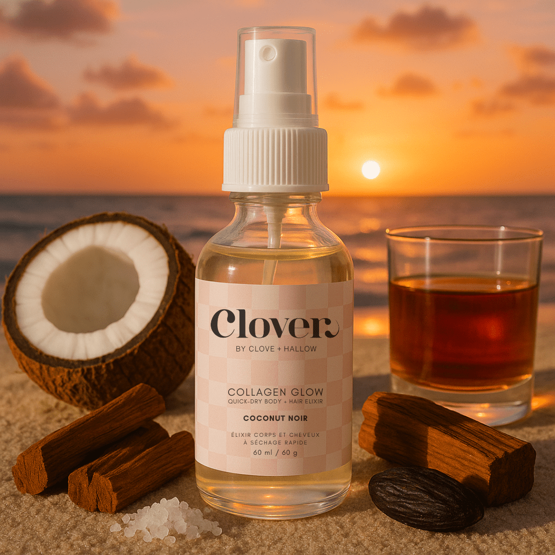 Clover by Clove + Hallow Skincare Collagen Glow Quick-Dry Body + Hair Elixir Collagen Glow Quick-Dry Body + Hair Elixir
