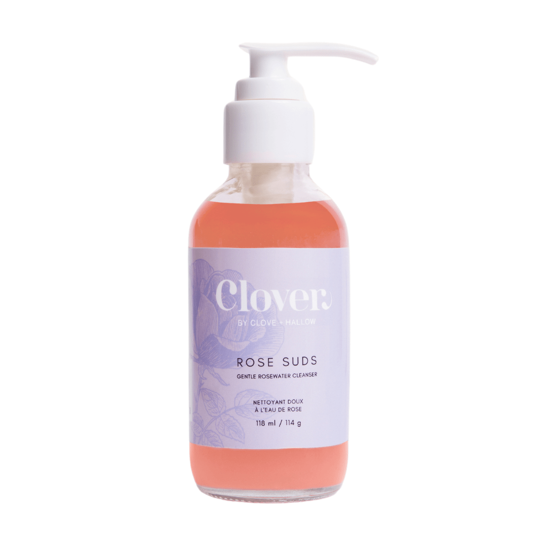 Clover by Clove + Hallow Skincare Rose Suds Gentle Rosewater Cleanser