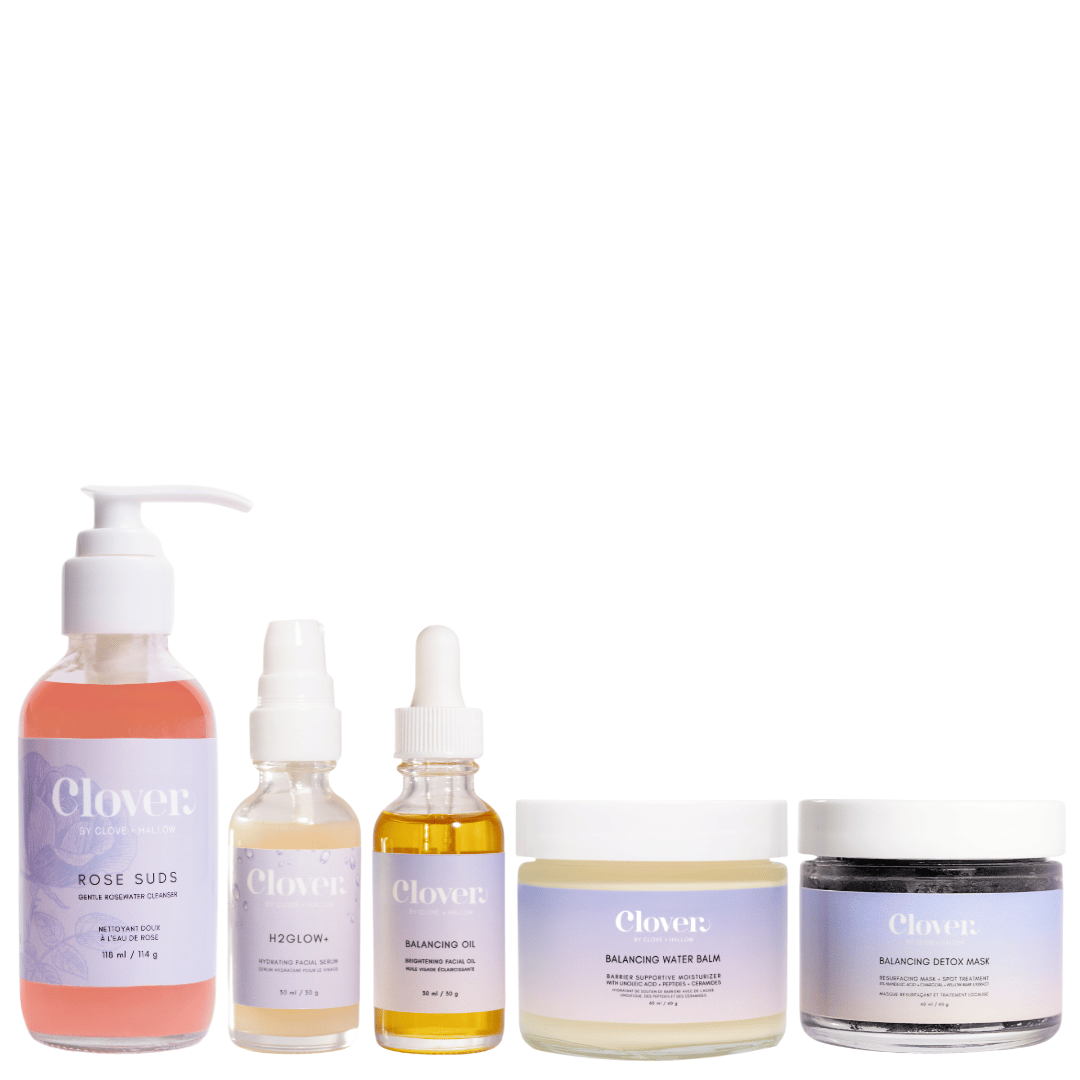 Clover by Clove + Hallow Skincare The Clear + Calm Skin Set | Acne + Skin Barrier Support Essentials The Clear + Calm Skin Set | Acne + Skin Barrier Support Essentials