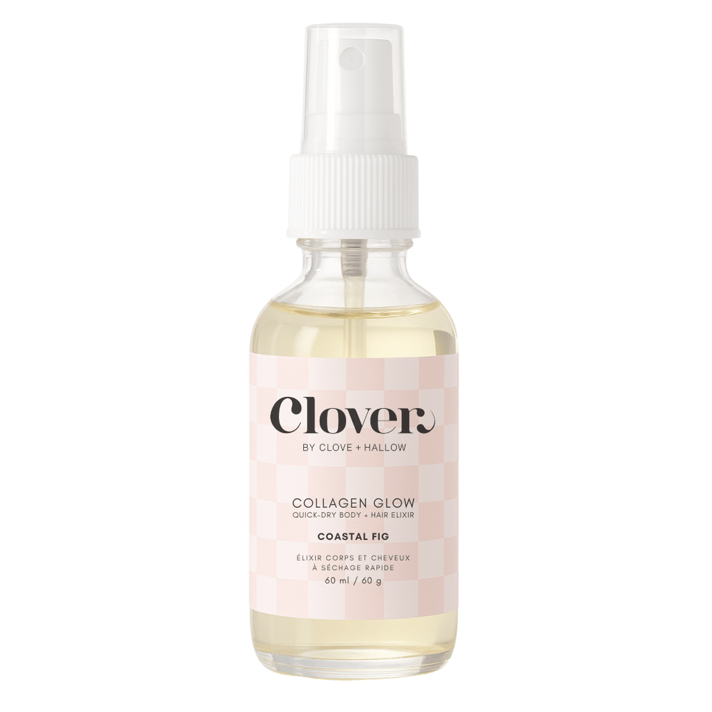 Clover by Clove + Hallow Skincare Coastal Fig - Fig/Sea Salt/Coconut/Beach Wood/Jasmine Collagen Glow Quick-Dry Body + Hair Elixir Collagen Glow Quick-Dry Body + Hair Elixir
