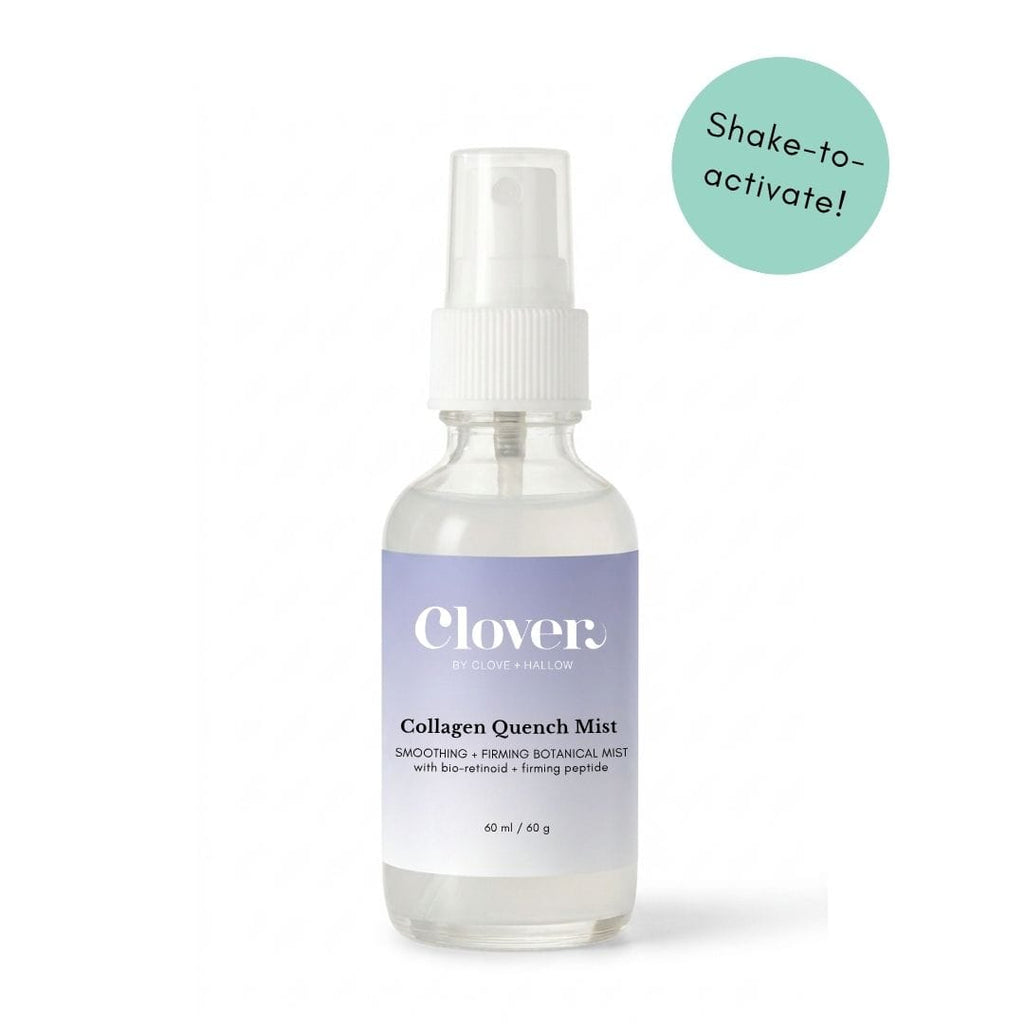 Clover by Clove + Hallow Skincare Collagen Quench Firming Mist Collagen Quench Firming Botanical Mist - Retinol Alternative Face Serum 