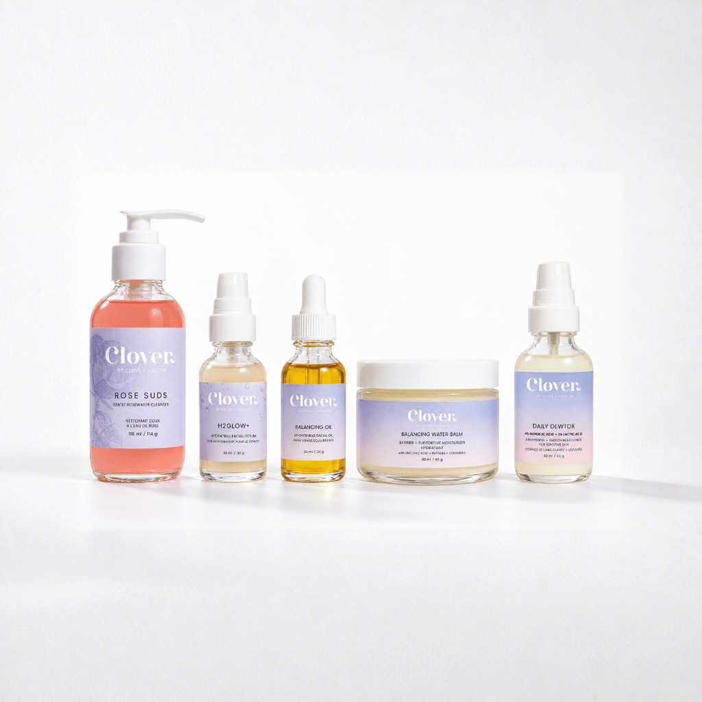 Clover by Clove + Hallow Skincare The Clear + Calm Skin Set | Acne + Skin Barrier Support Essentials The Clear + Calm Skin Set | Acne + Skin Barrier Support Essentials