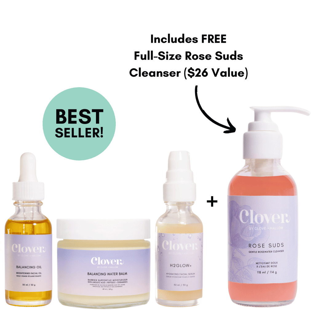 Clover by Clove + Hallow Skincare The Juicy Skin Special (+ FREE Rose Suds Cleanser) The Juicy Skin Special (+ FREE Rose Suds Cleanser)